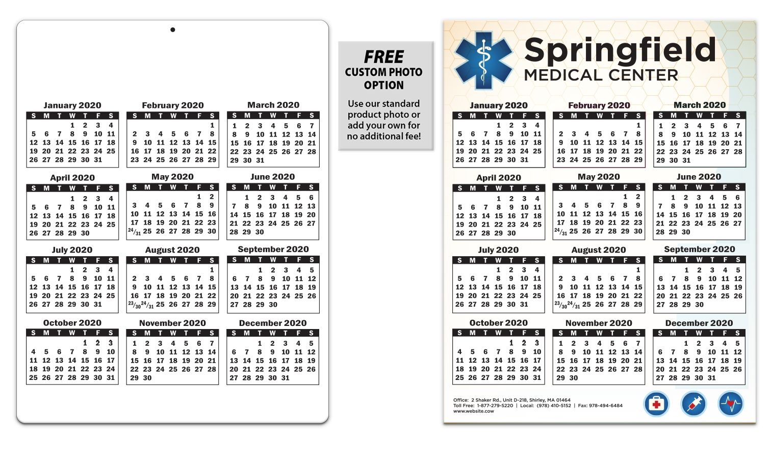 Laminated Card Calendar, 8.5 X 11 | Valuecalendars