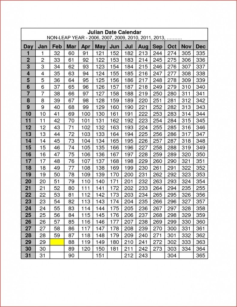 Free Excel Leap Year Julian Date Cal | Get Your Calendar Printable