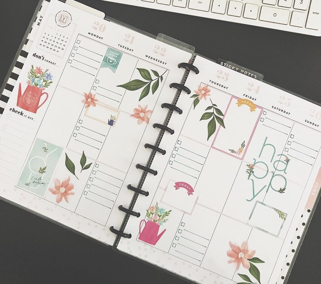 Love This Classic Happy Planner Weekly Layout Using The Hp