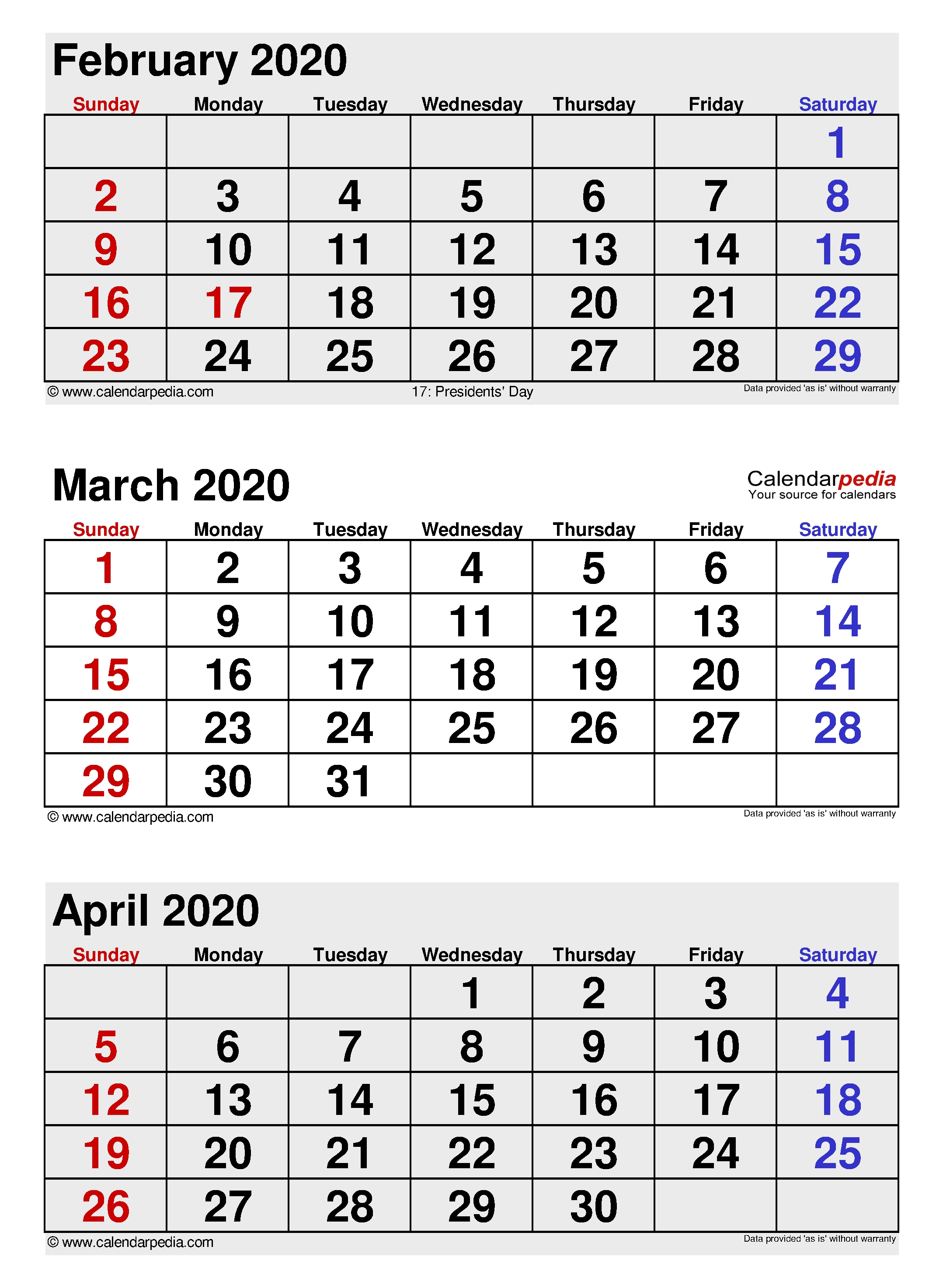 March 2020 - Calendar Templates For Word, Excel And Pdf