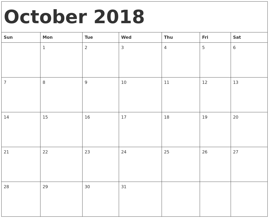 May 2018 Calendar Printable Template Uk — Free Editable Pdf