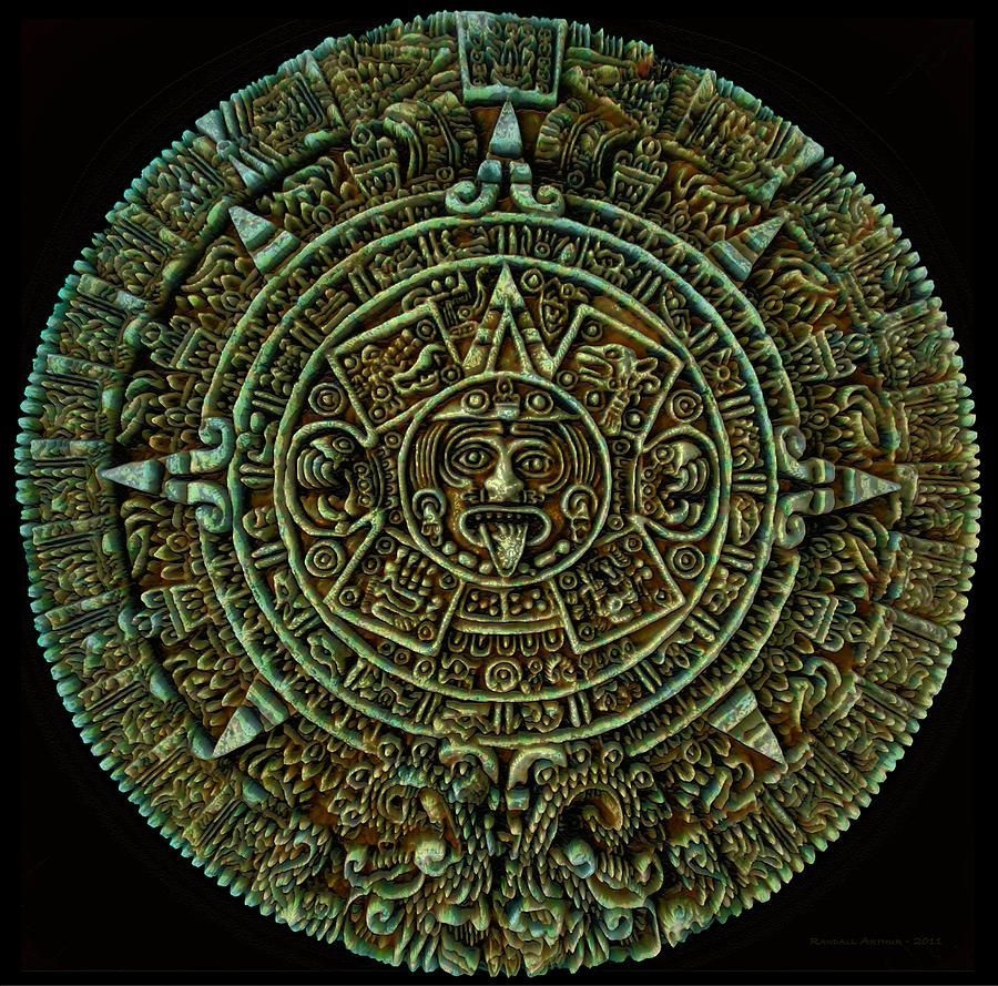 Mayan Art | Mayan Calendar Digital Art - Mayan Calendar Fine