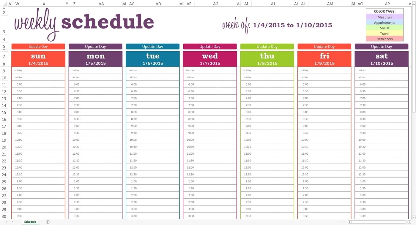 Monthly Calendars With Hourly Slots - Calendar Inspiration