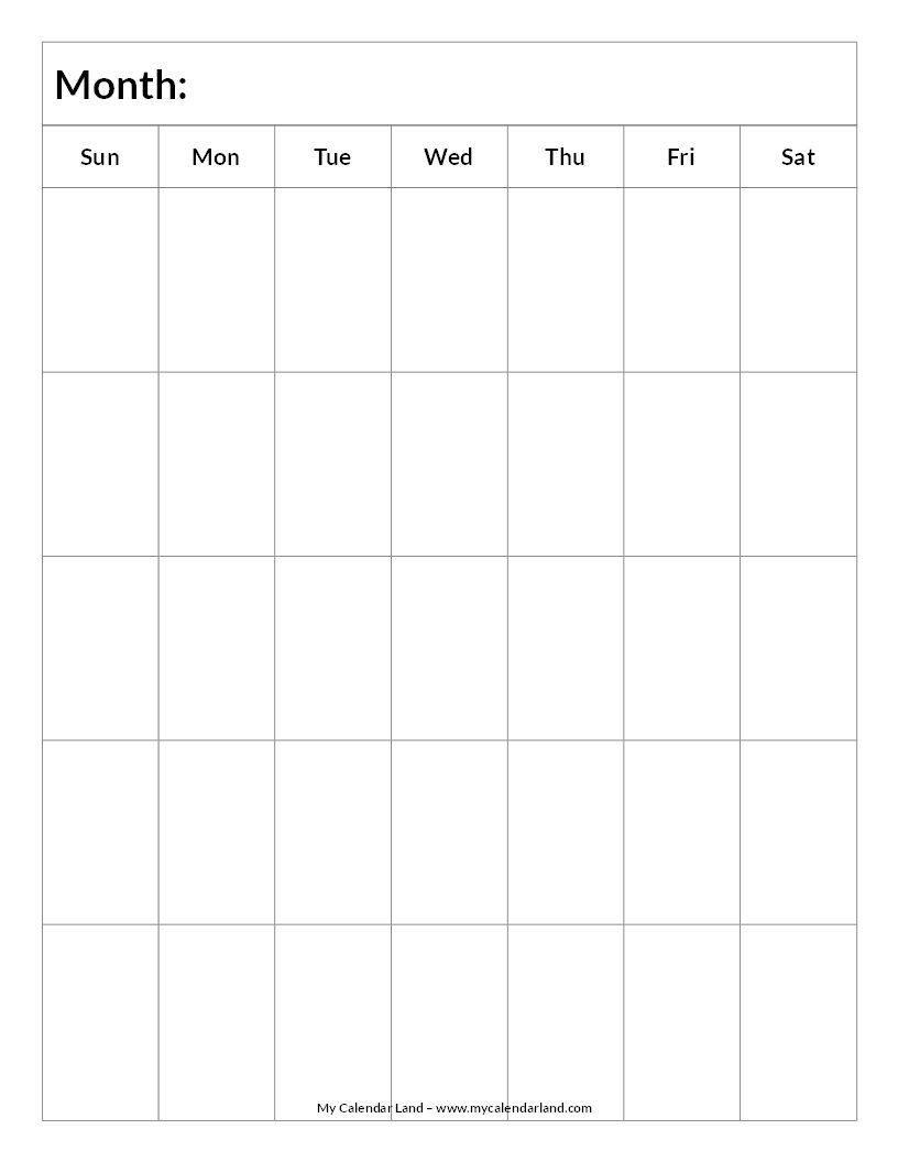 Mycalendarland Calendar Images Blank Blank-Calendar-5