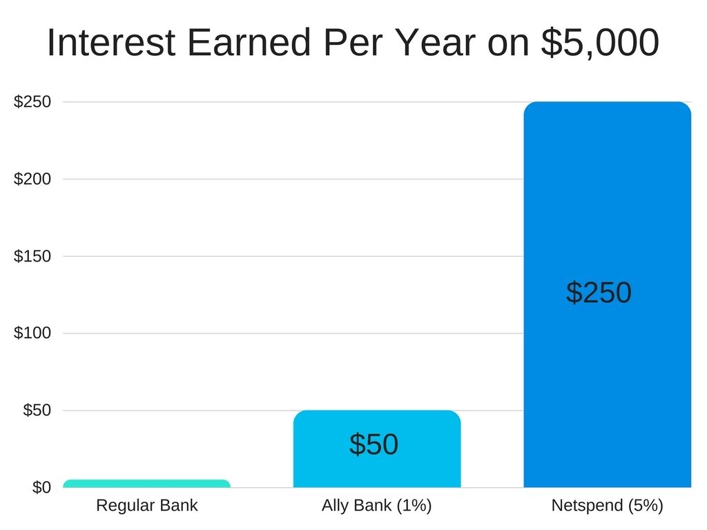 Netspend Account: 5% Interest Savings And $20 Signup Bonus