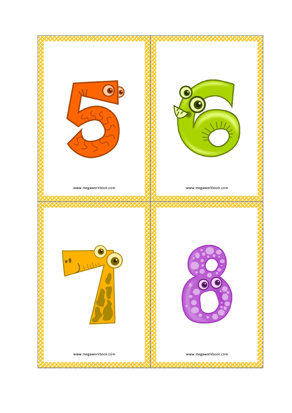 Number Flashcards - Number Flashcards Printable Free - (1 To