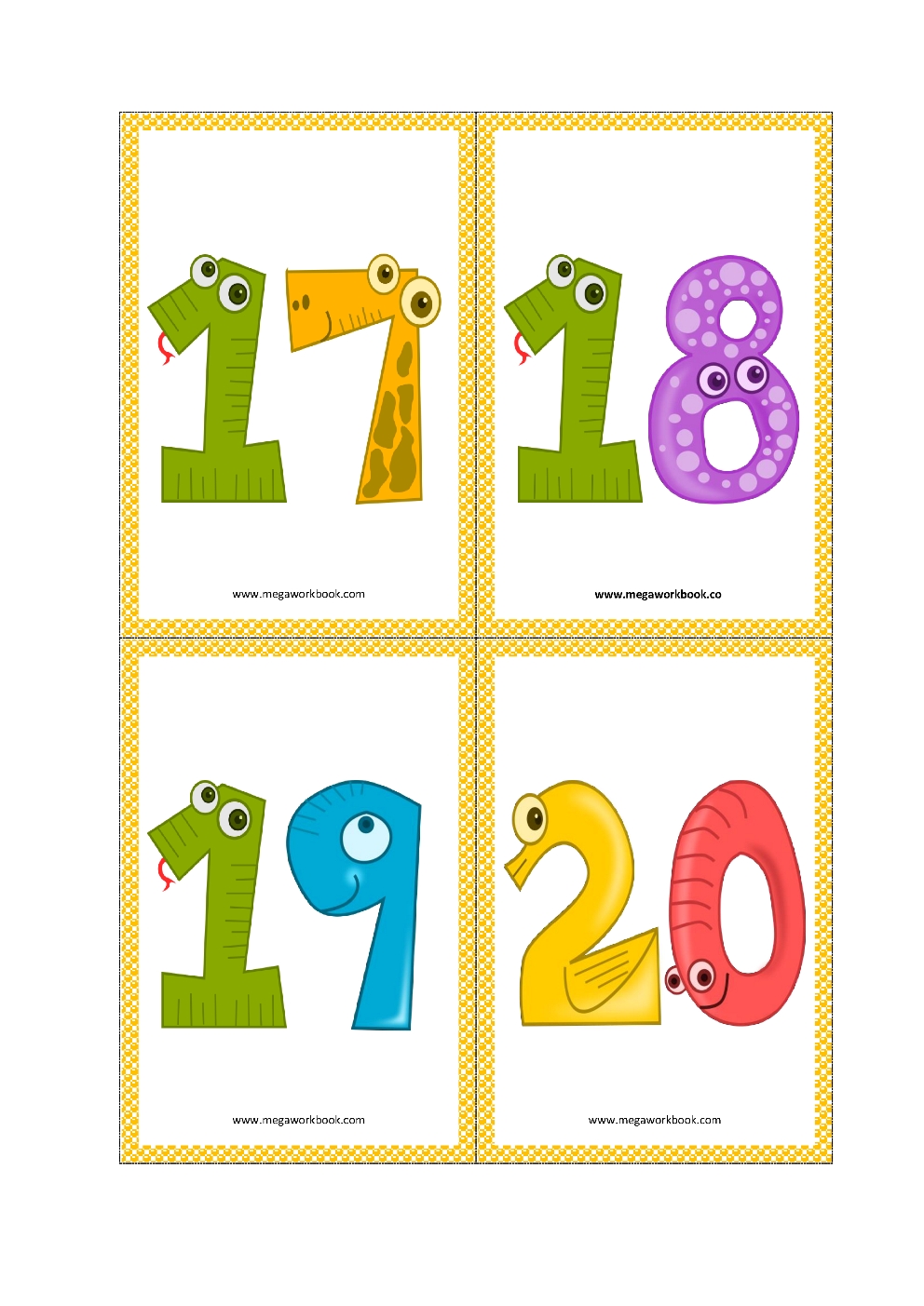 Number Flashcards - Number Flashcards Printable Free - (1 To