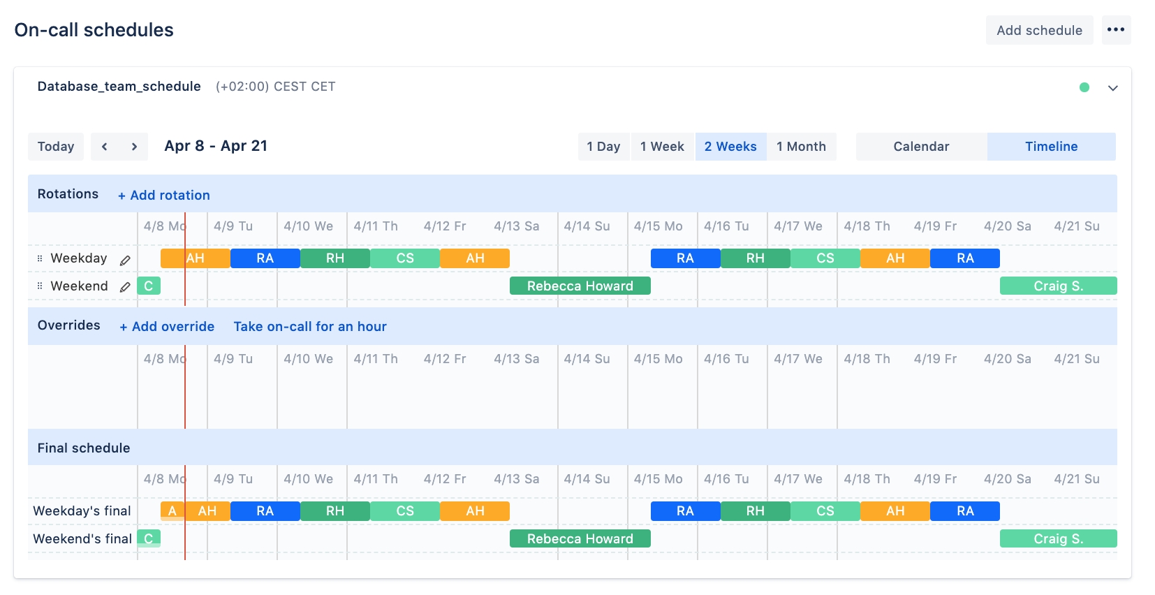 The Excel On Call Rotation Calendar Get Your Calendar Printable