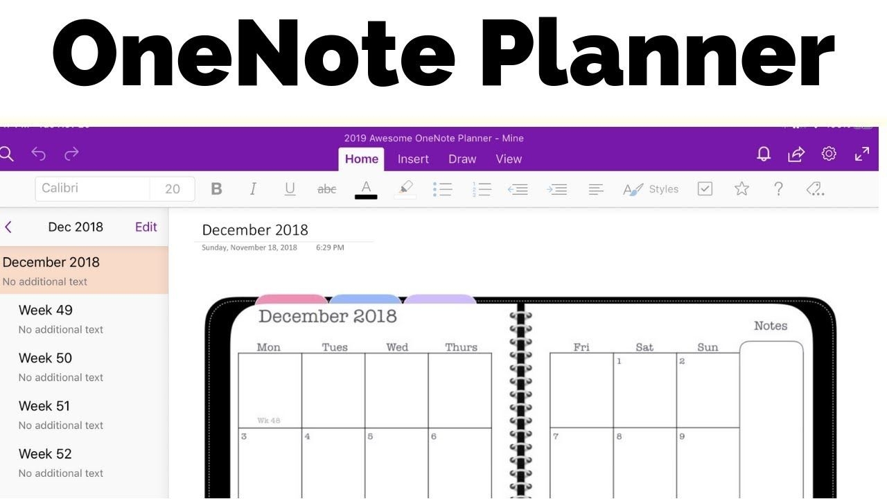 Onenote Planner - The Awesome Planner For Microsoft Onenote