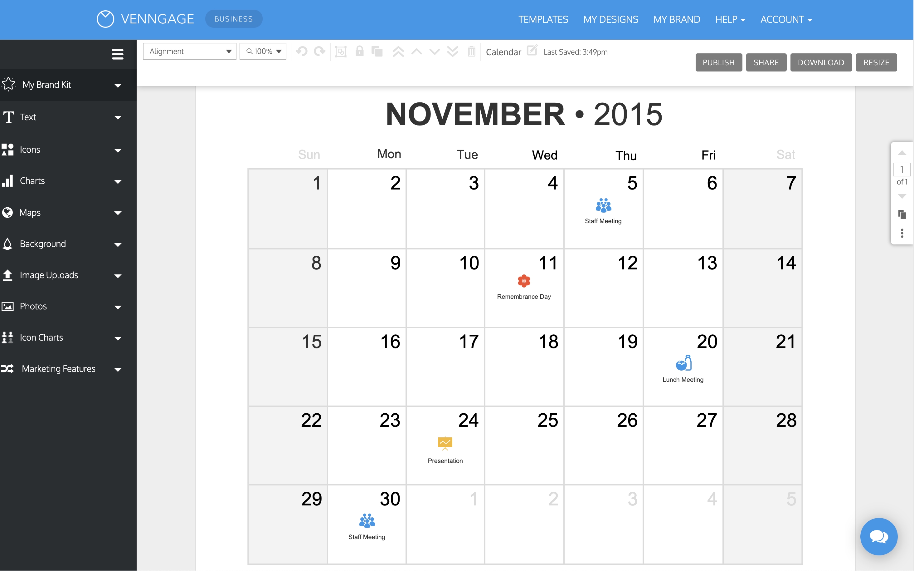 Online Calendar Maker - Venngage