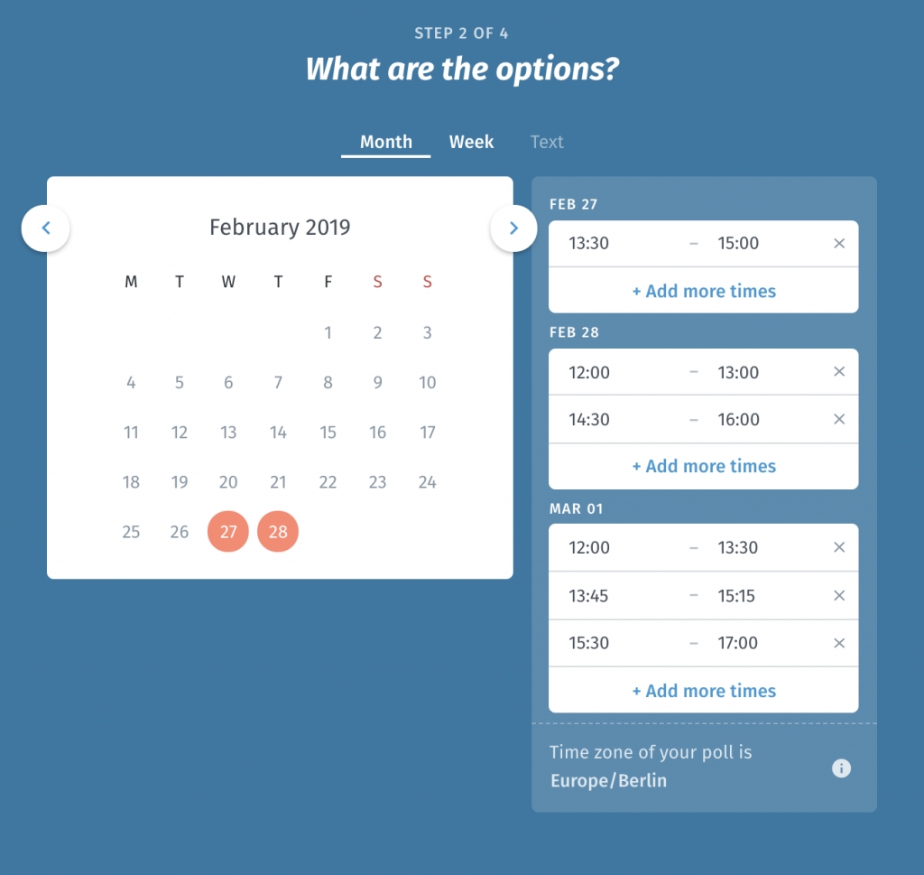 Online Scheduling And Meeting Planning - Easy Set Up | Doodle