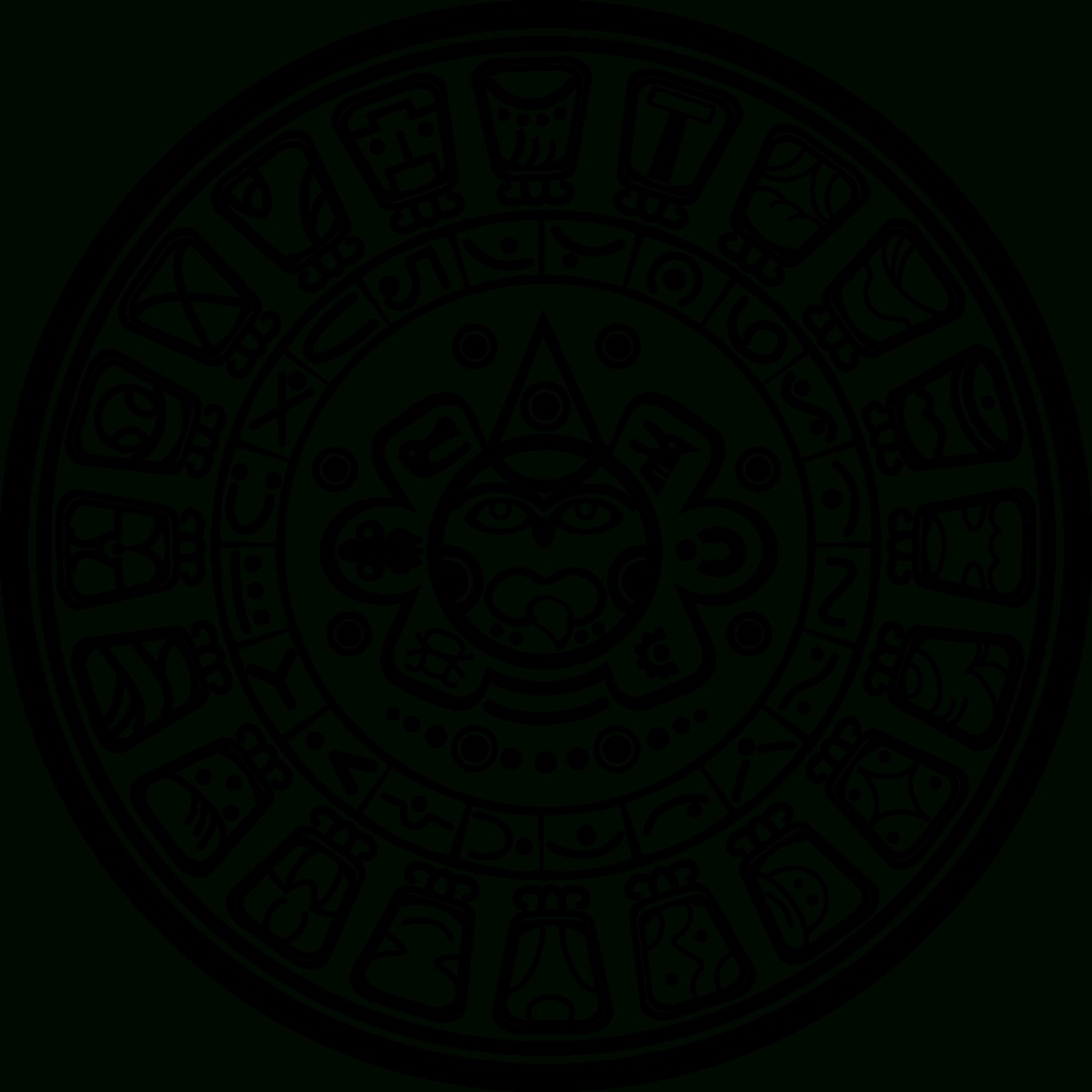 Onlinelabels Clip Art - Mayan Calendar