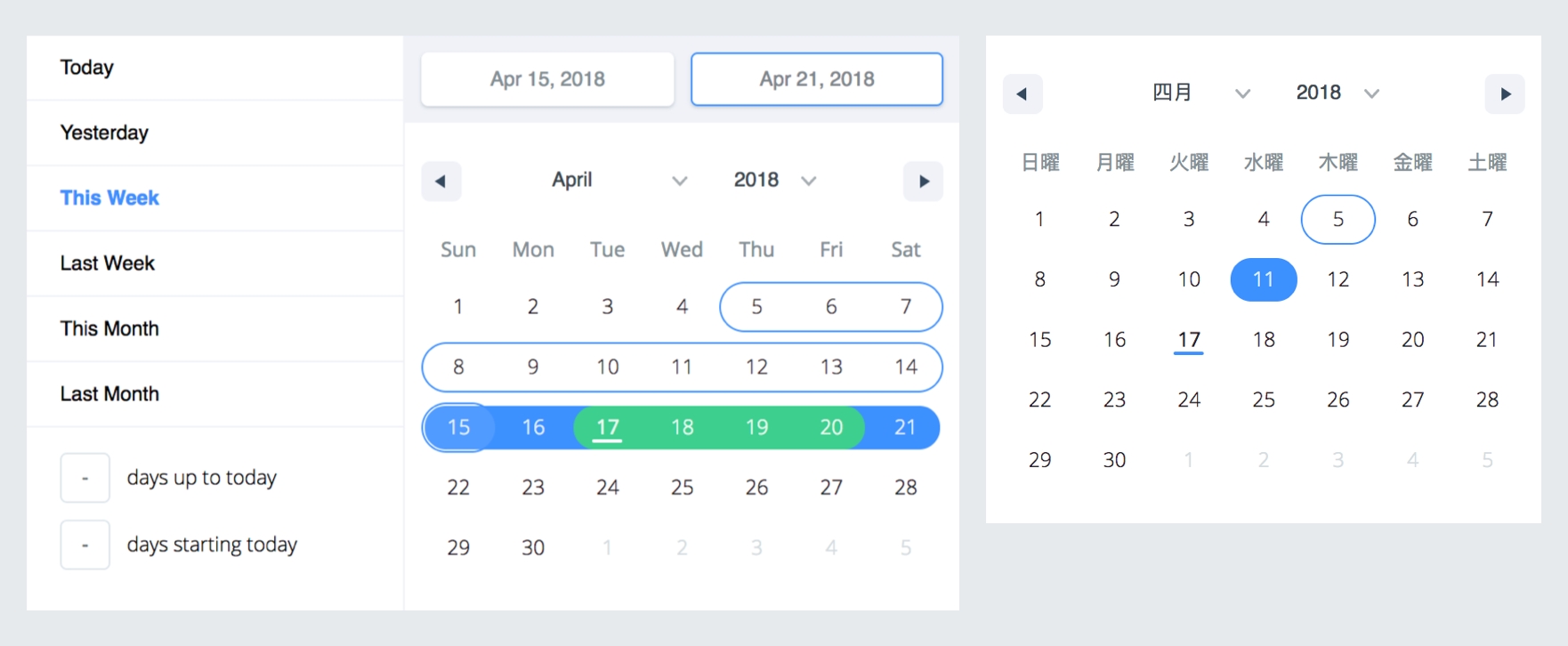 The Custom Date Range Calendar