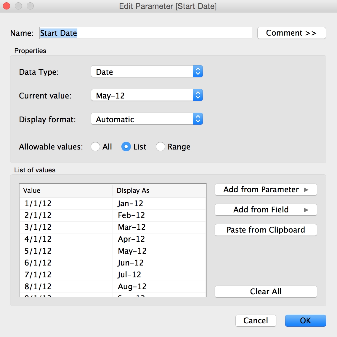 Paint By Numbers: Tableau Tip - Comparing A Custom Date