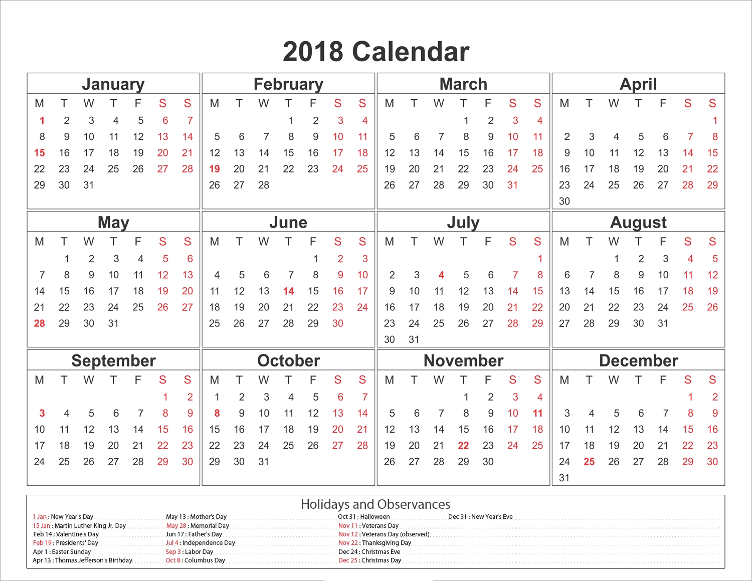 Paras | 2018 Calendar Printable For Free Download India Usa