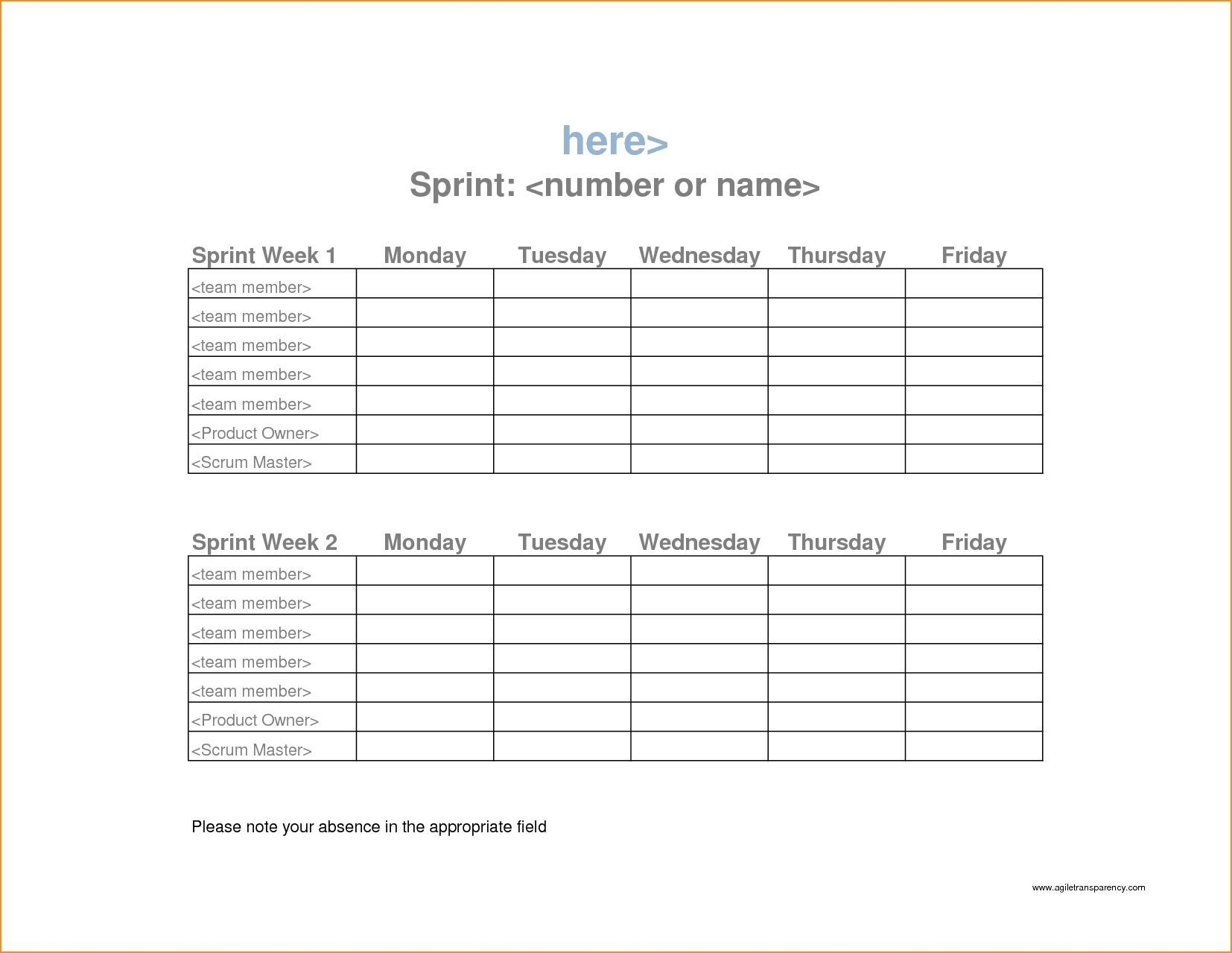 excel work week schedule template