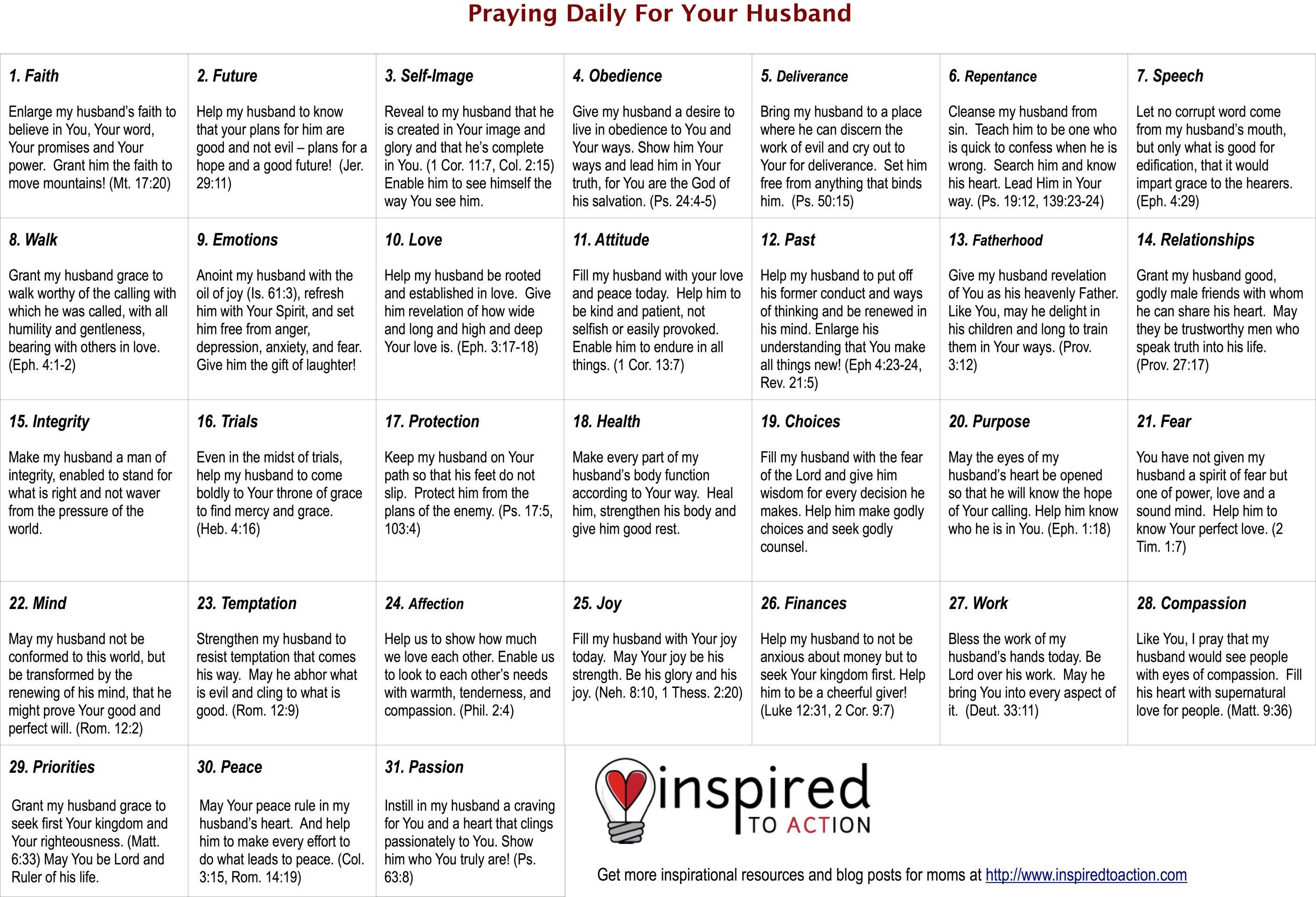 Praying Daily For Your Husband (With Images) | Prayer For
