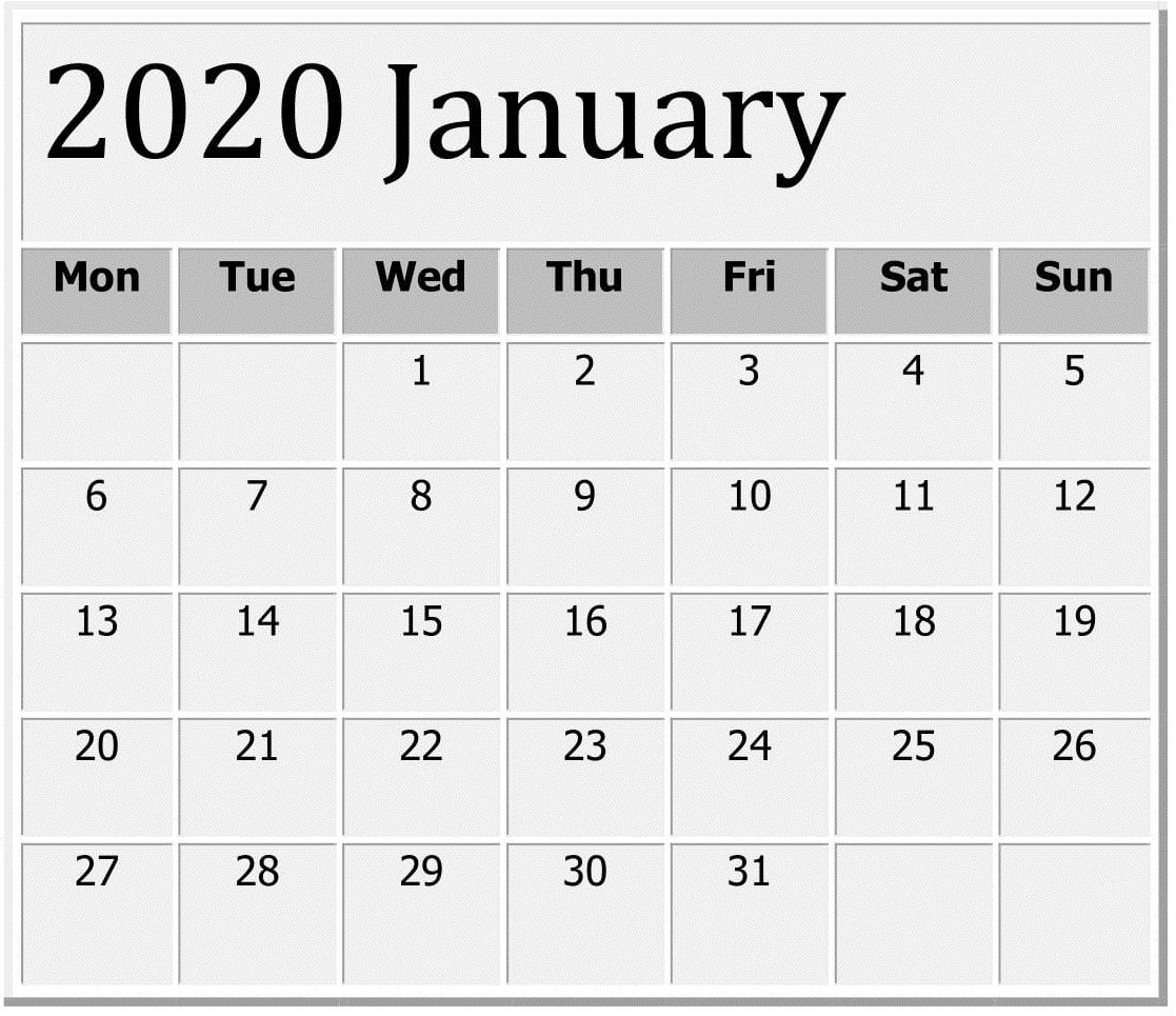 Print Large Calendar 2020 | Calendar Printables Free Templates