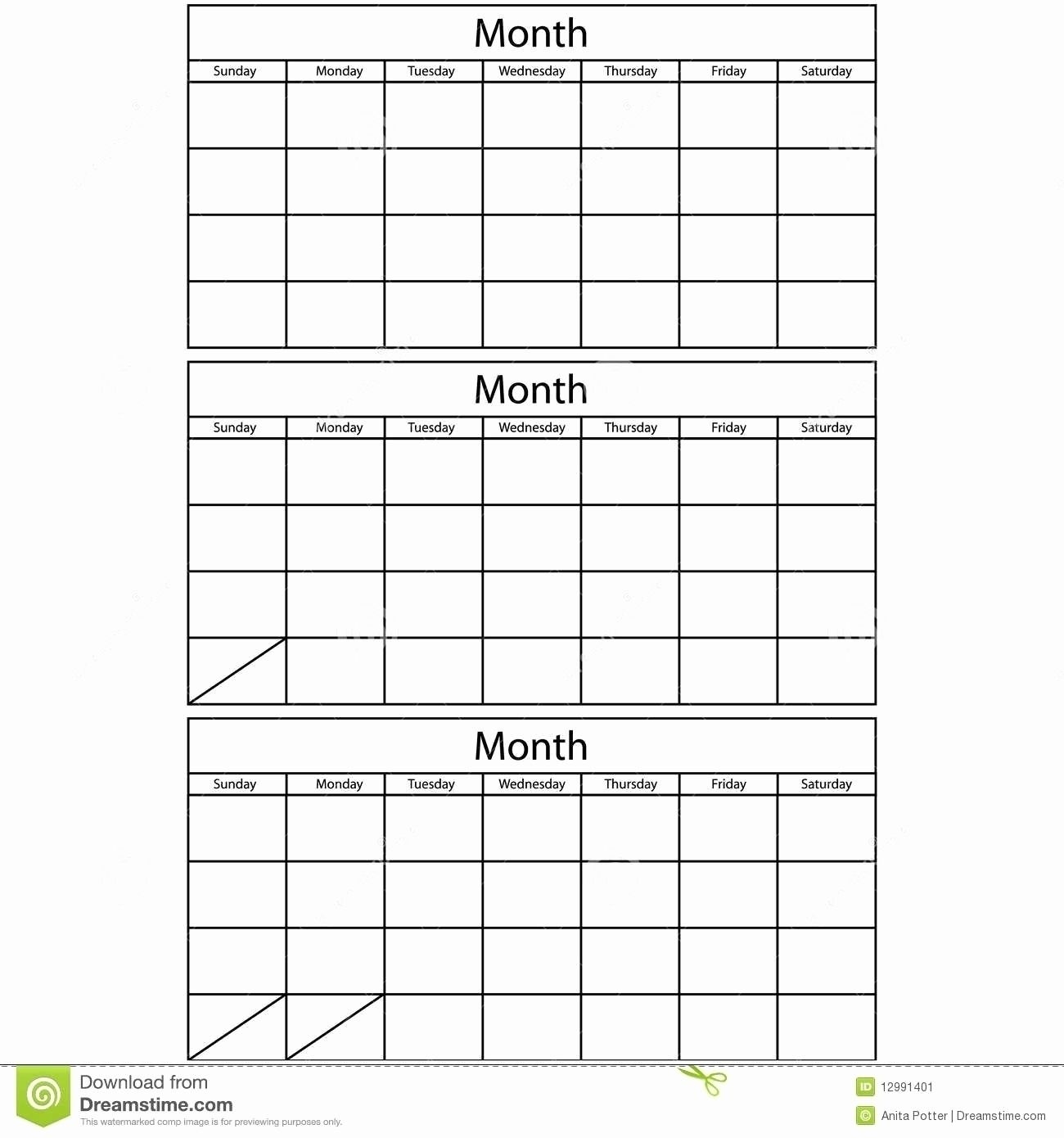 Printable 3 Month Calendar Template - Calendar Inspiration
