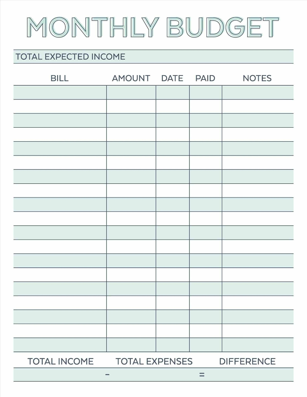 Printable Blank Hourly Income Worksheet | Beauty Calendar