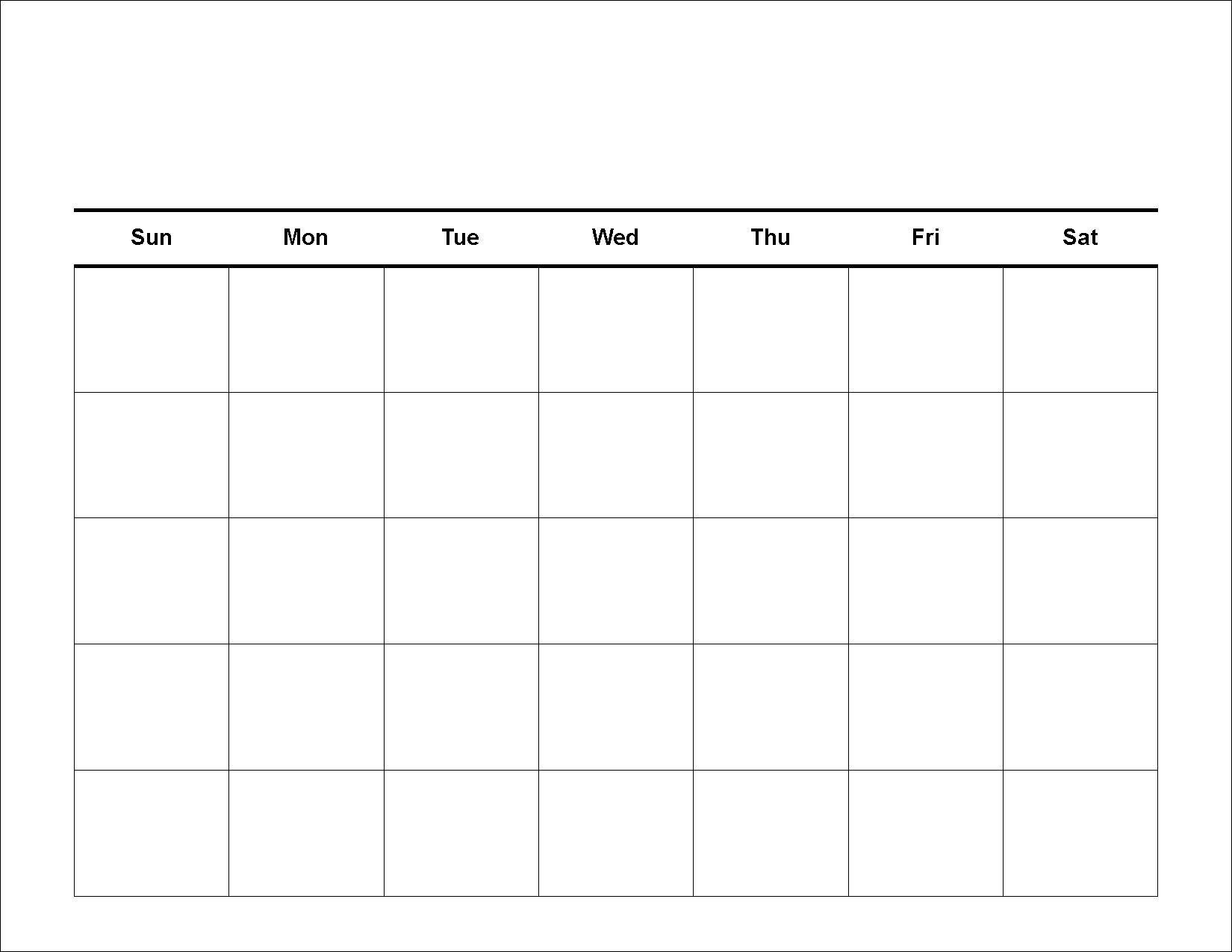 Printable Calendar Template | Create Custom Calendar