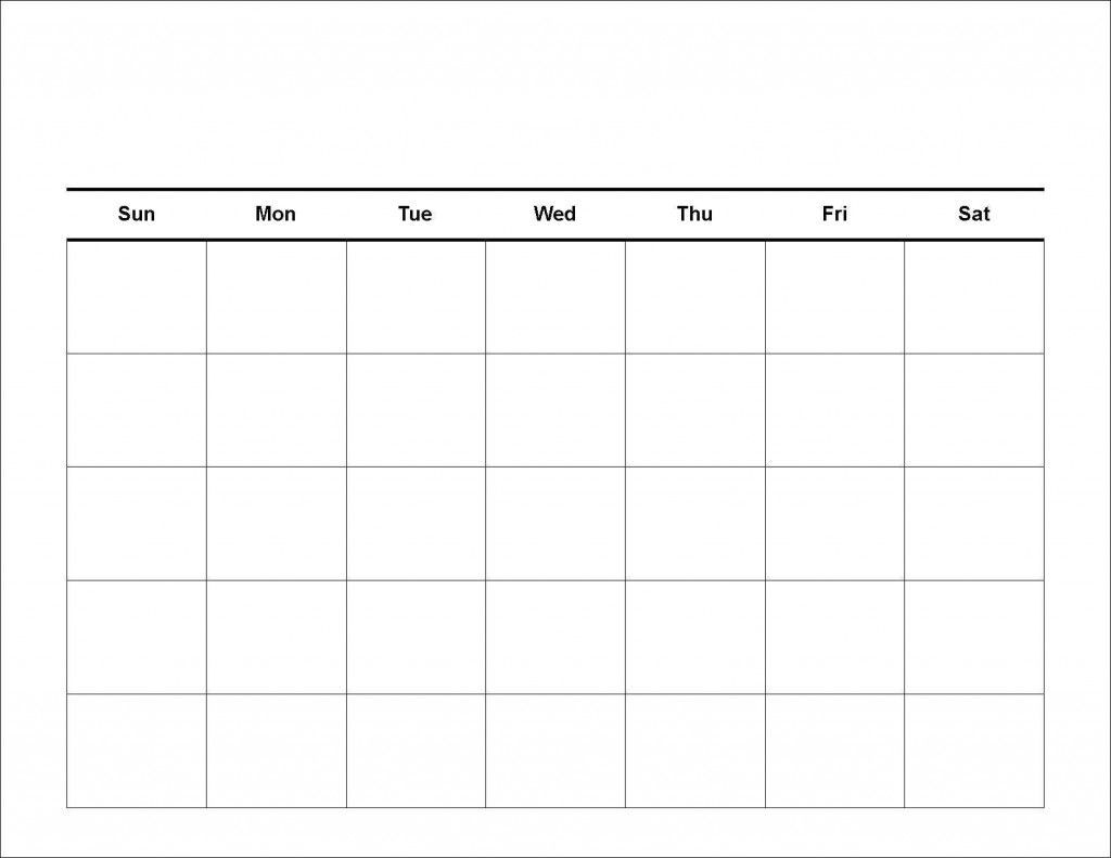 Printable Workout Calendar Blank | Printable Calendar Grid