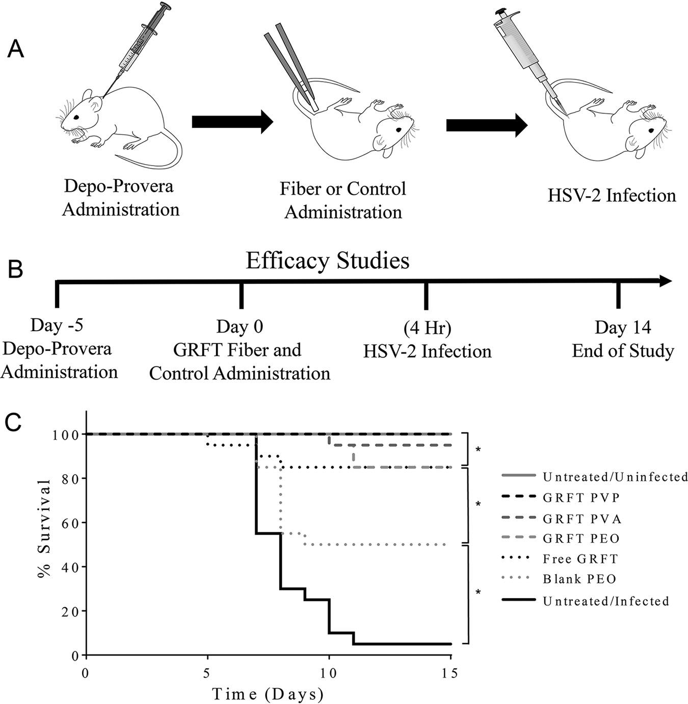 Rapid-Release Griffithsin Fibers For Dual Prevention Of Hsv