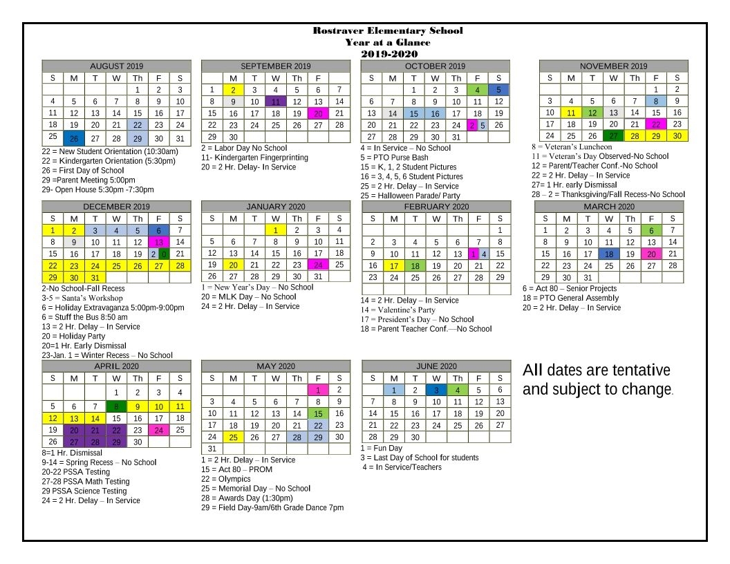 Res Year At-A-Glance Calendar