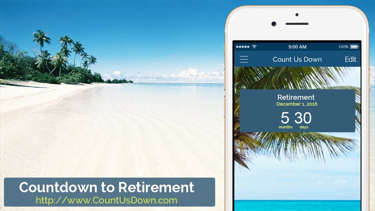 Retirement Countdown - App To Count Down The Days To Retirement