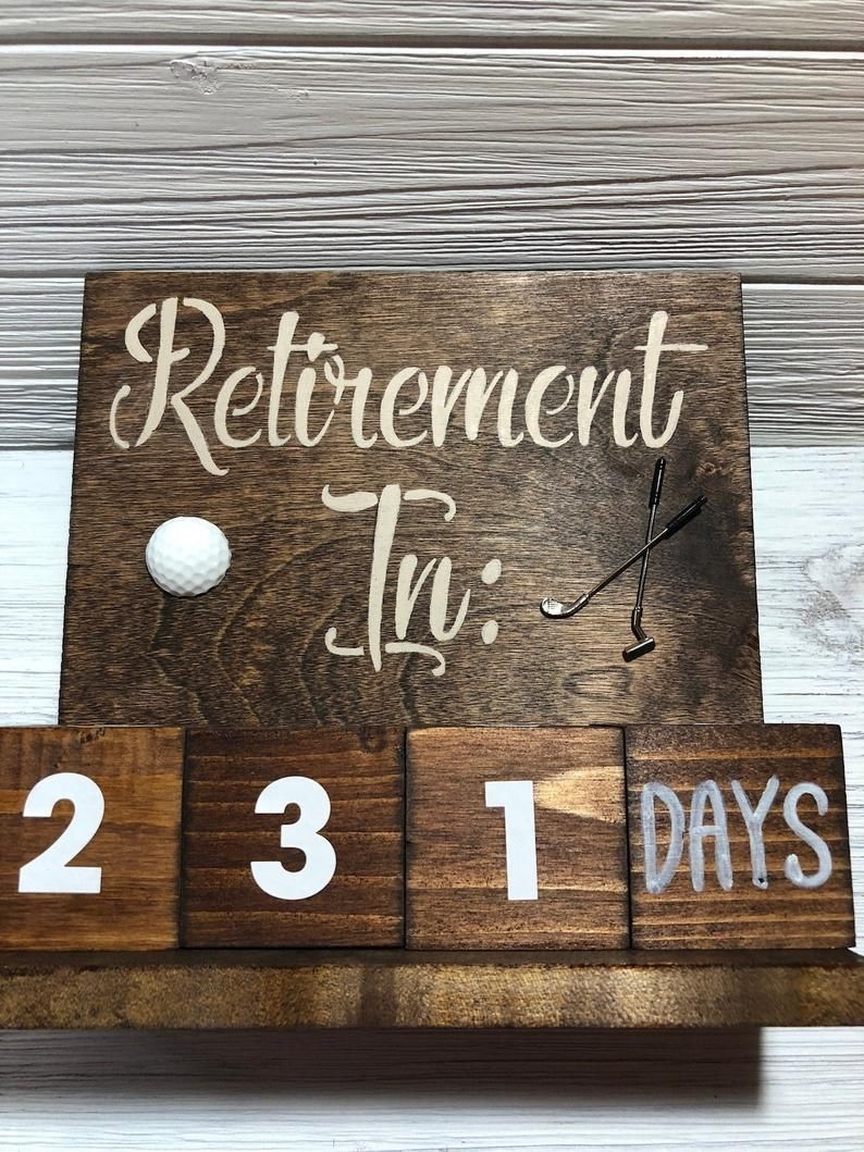 Retirement Countdown Calendar - Golf Lover Theme, Milestone Gift