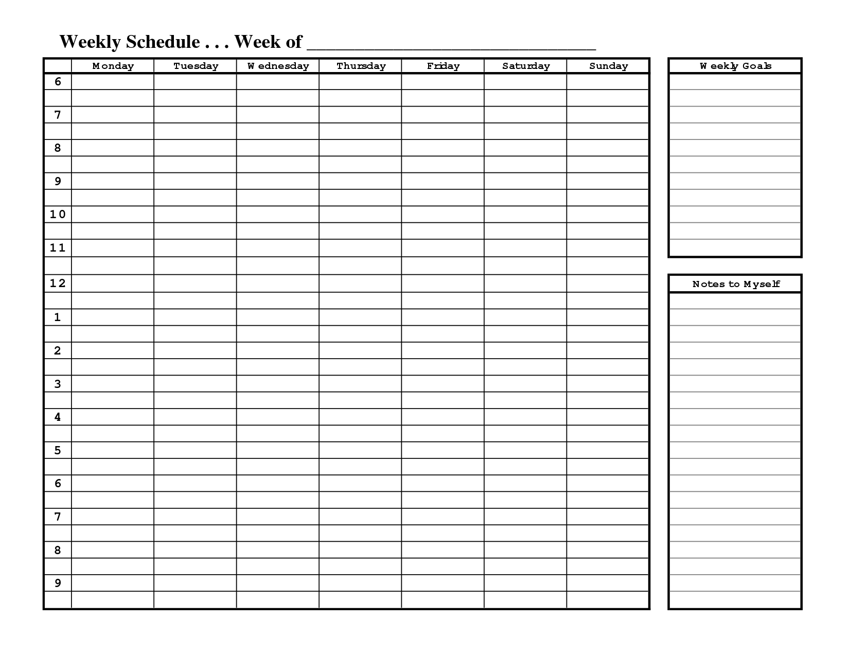 Schedule Printable Images Gallery Category Page 1