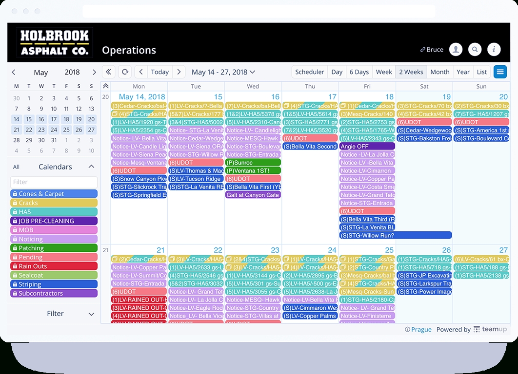 Schedule Work - Teamup Calendar - Shared Online Calendar For