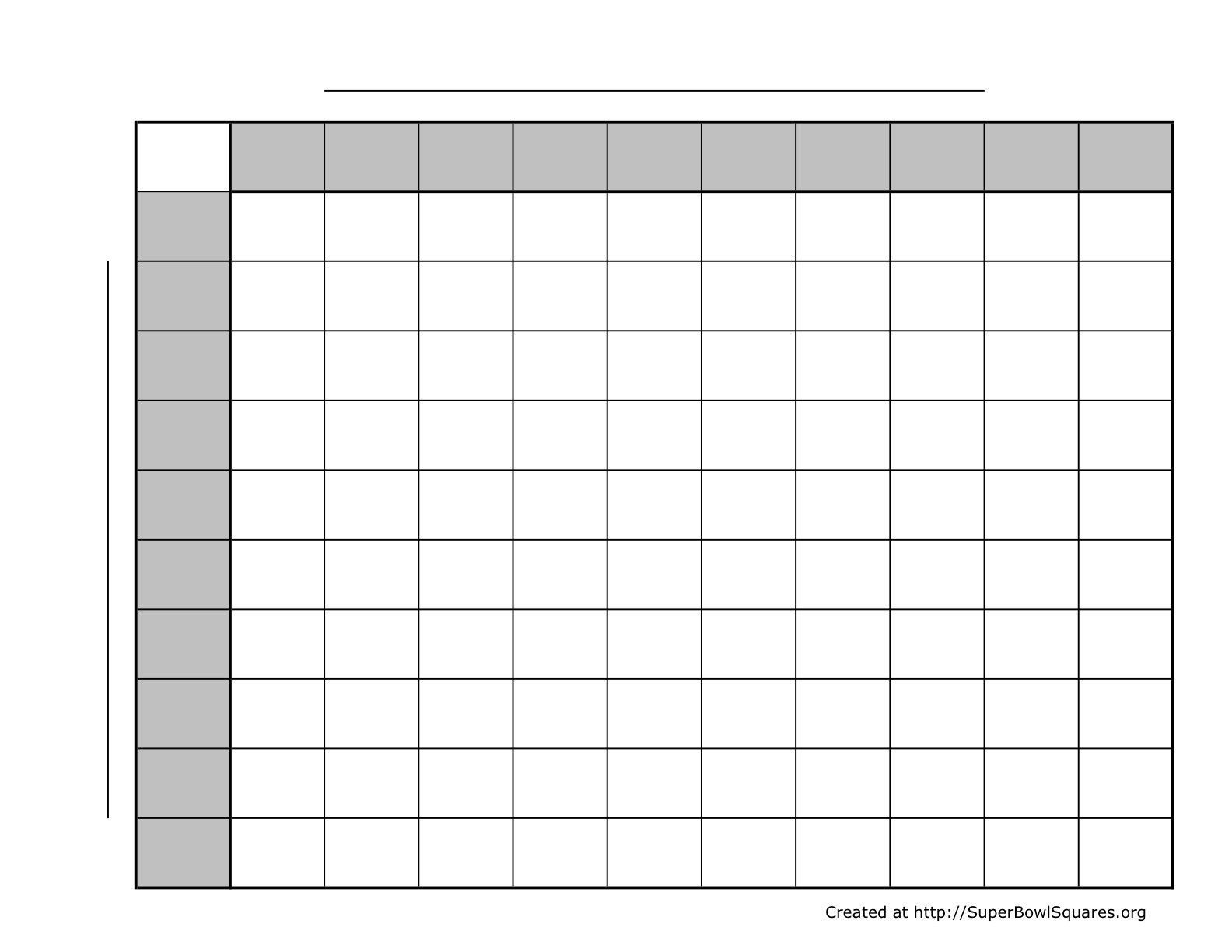 Smart Printable Superbowl Squares Template | Katrina Blog