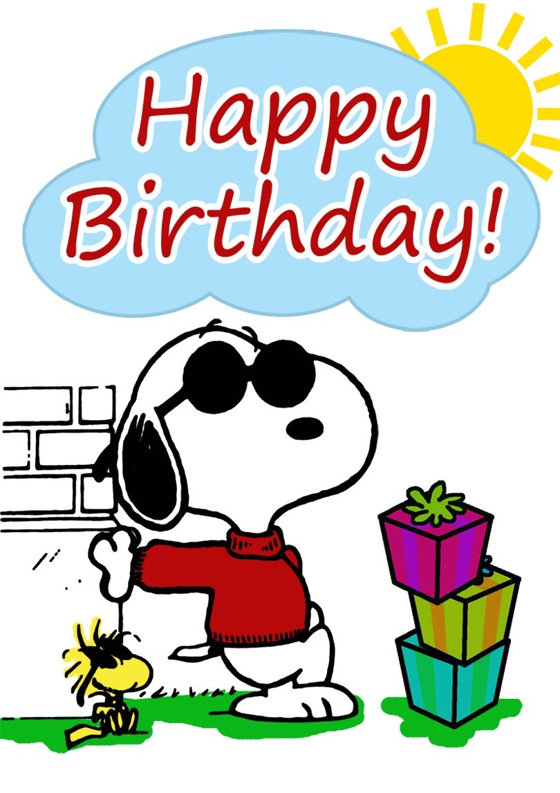 Snoopy Birthday Card | Free Printable Birthday Cards