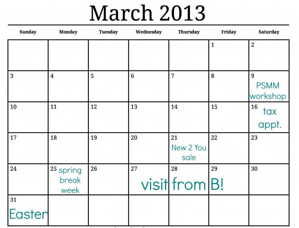 Spring Cleaning Calendar Just For You | Making Lemonade