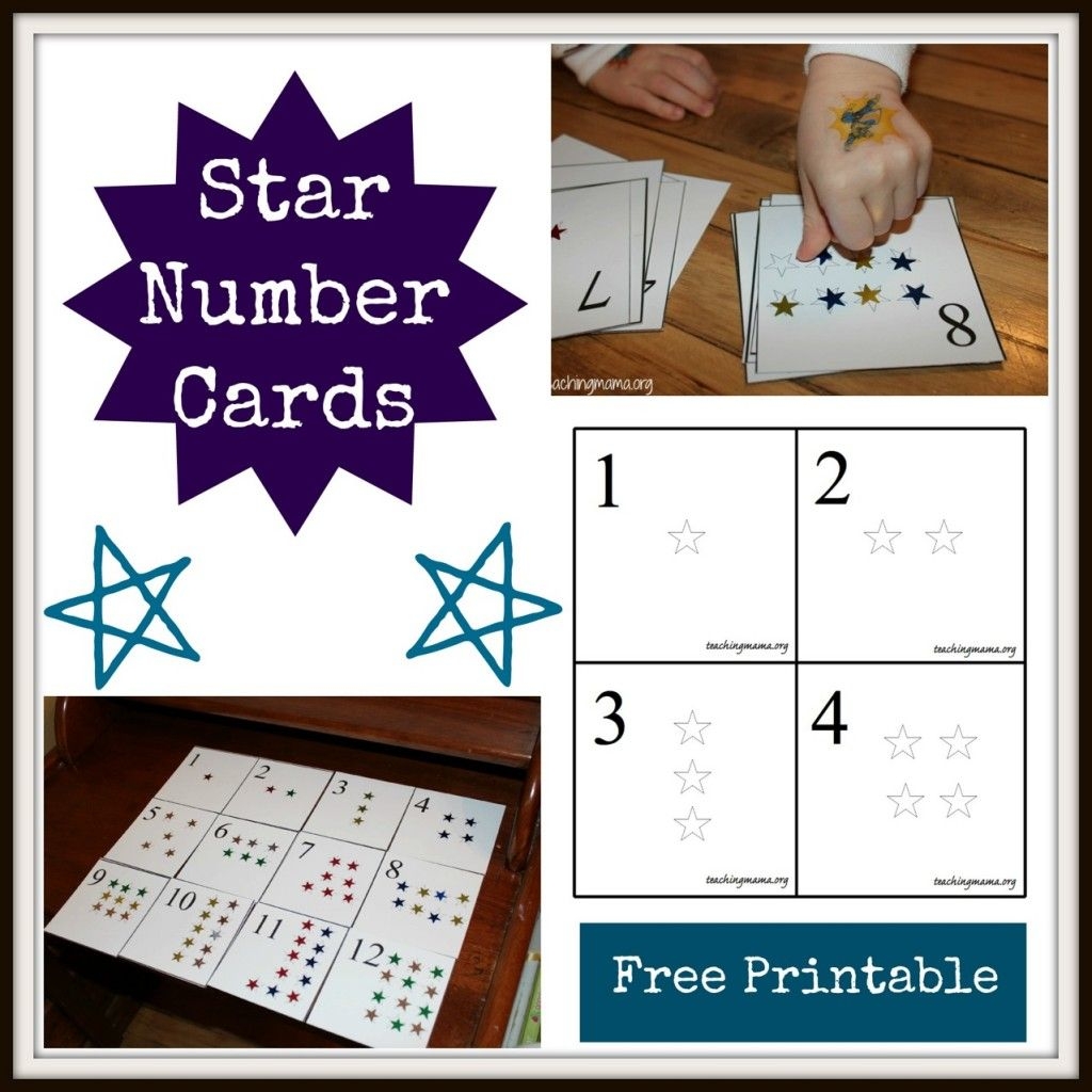 Star Number Cards - Teaching Mama