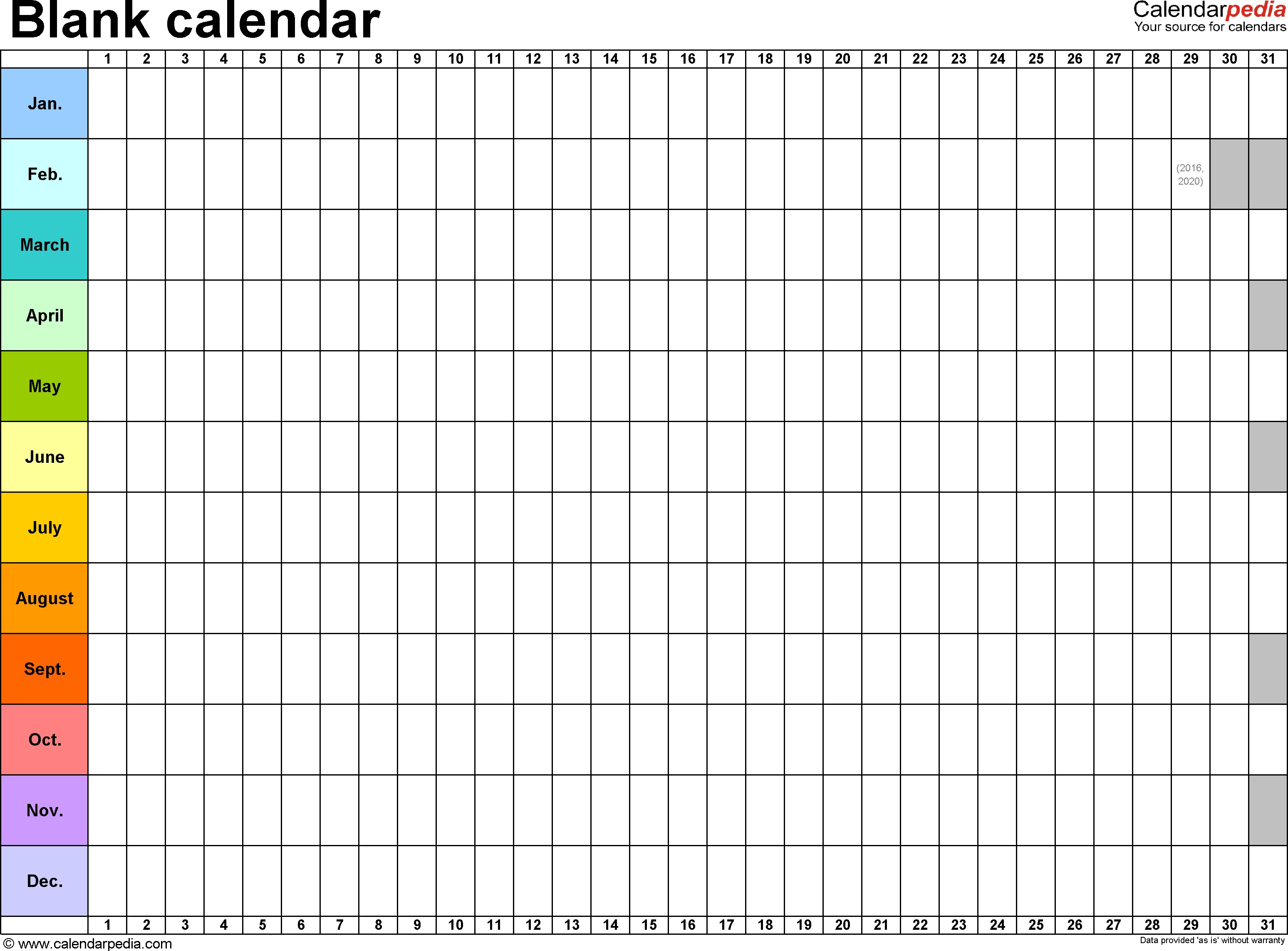 Effective Blank Monthly Calendar Page Without The Year Get Your