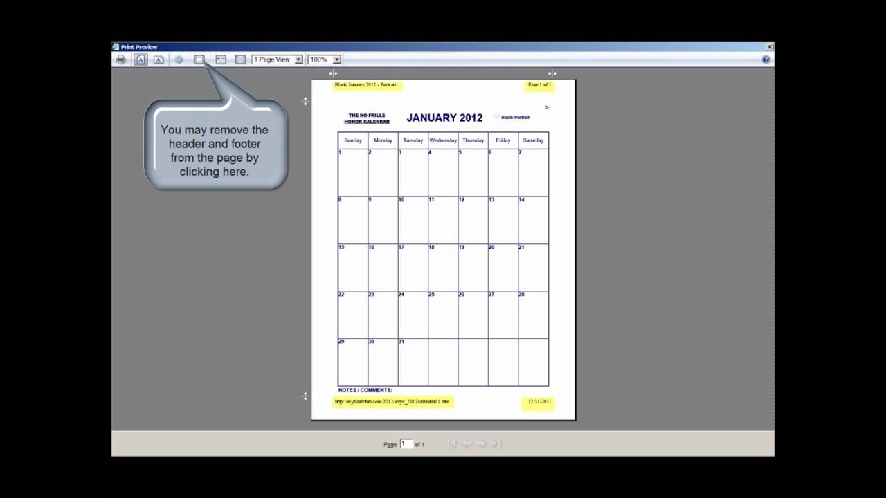 The No-Frills Printable Calendar - How To Print Our Calendars In Portrait  And Landscape Mode