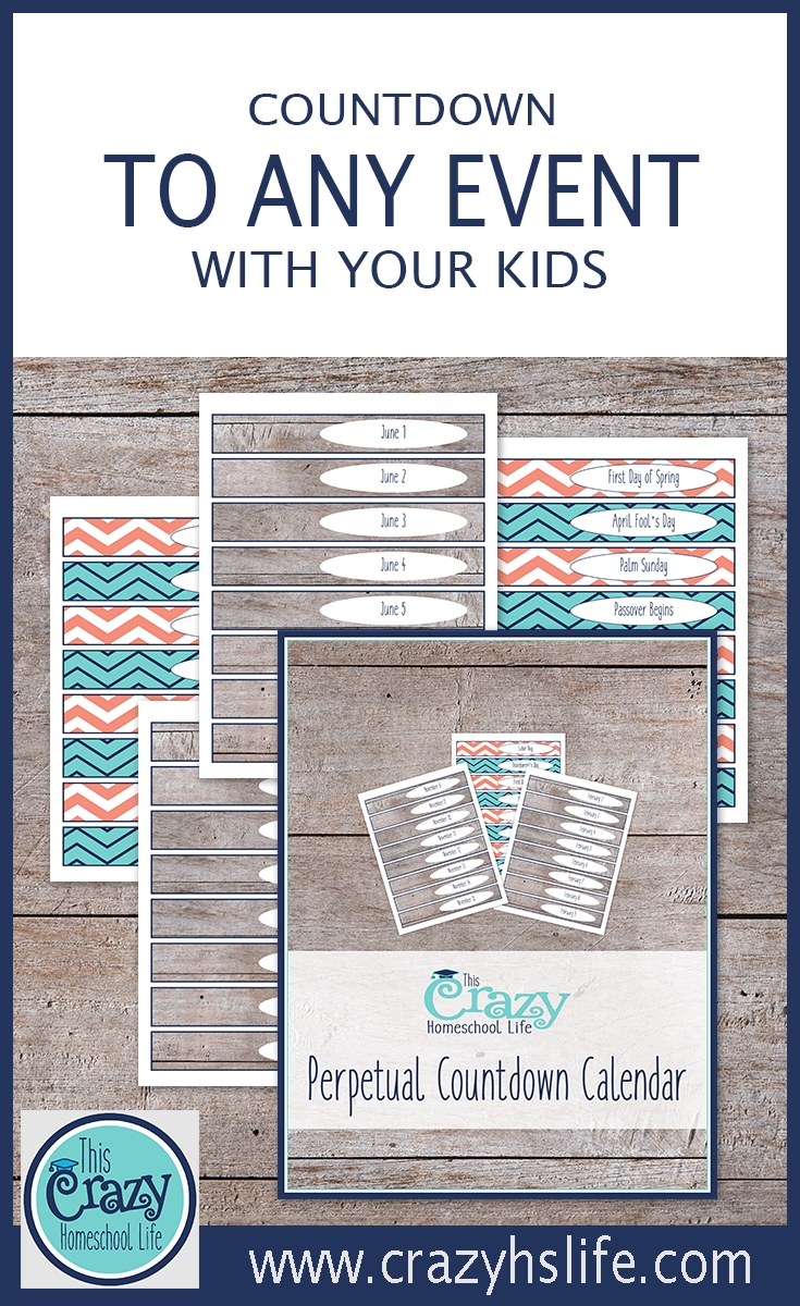 The Printable Perpetual Countdown Calendar | Countdown