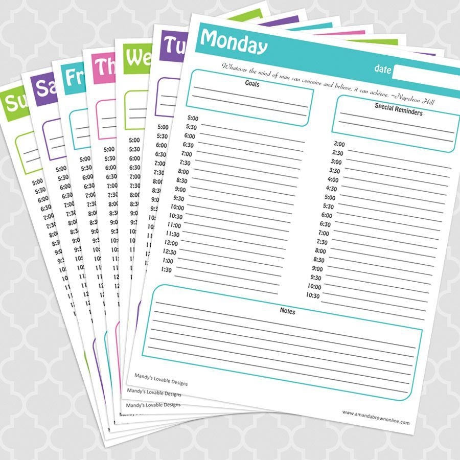 Time Management Under Control + Free Printable Daily