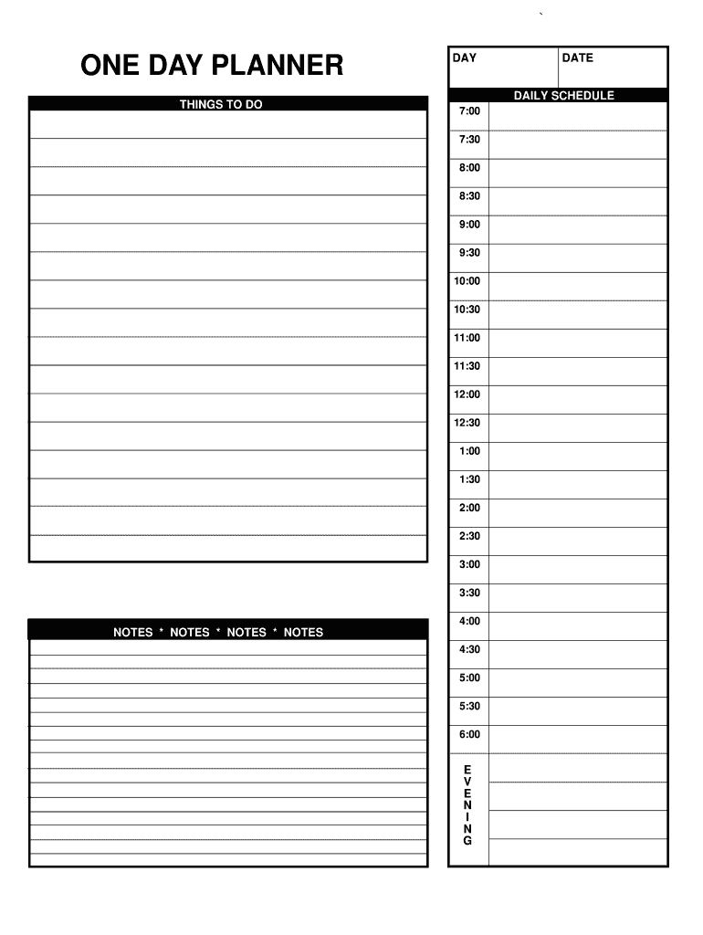 Typable Hourly Calendar - Fill Online, Printable, Fillable