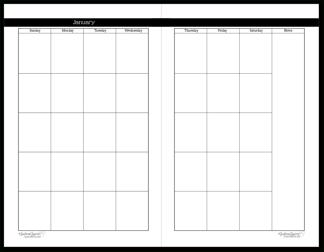 How to 2 Page Printable Monthly Calendar Get Your Calendar Printable