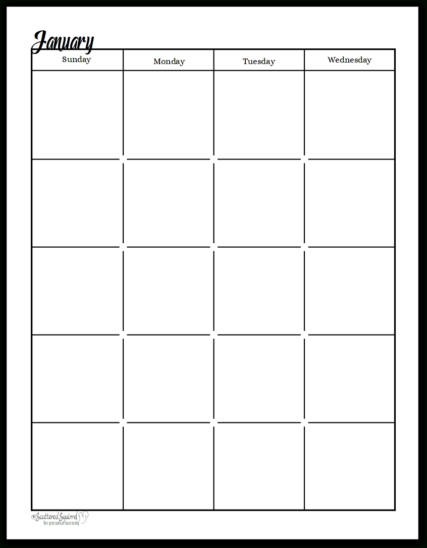 calendar template word 2 page per month