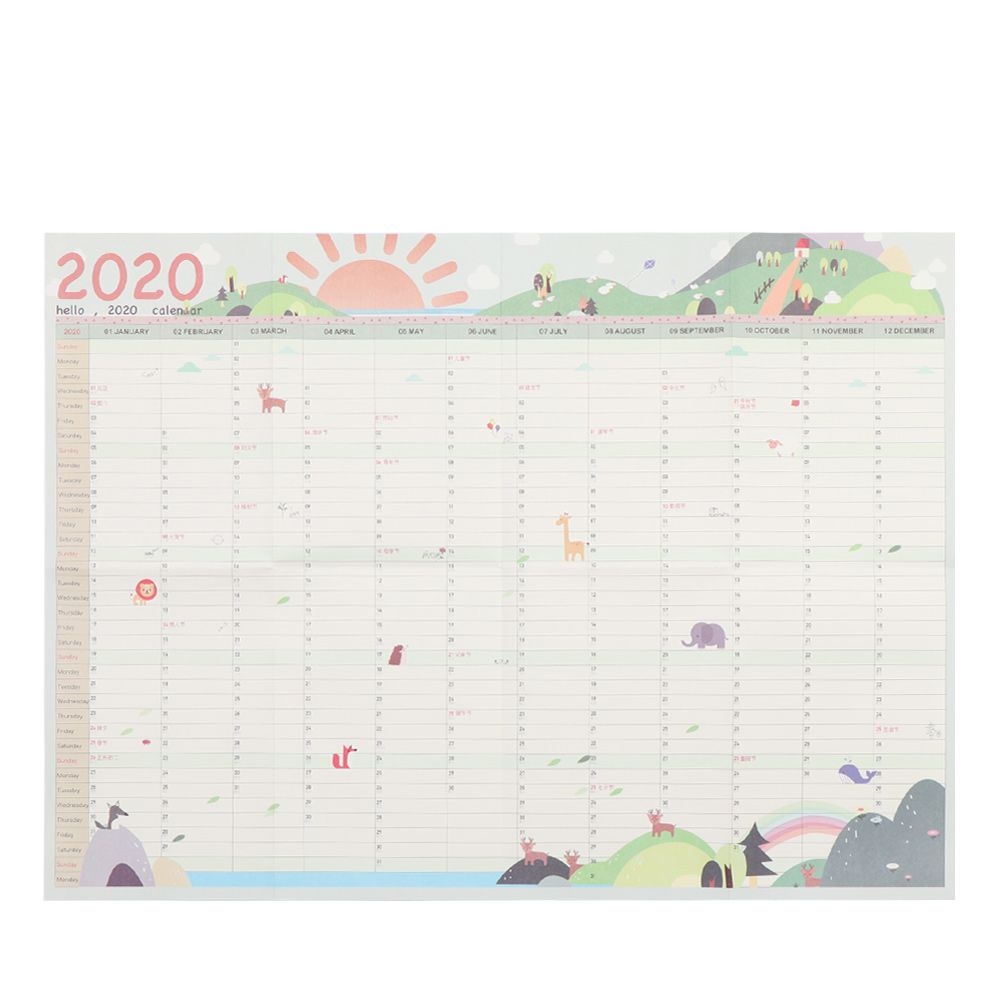 Us $0.87 20% Off|2020 Calendar Wall Calendar 365 Days Countdown Diary  Calendar Study New Year Plan Schedule Wall Calendar|Calendar| - Aliexpress