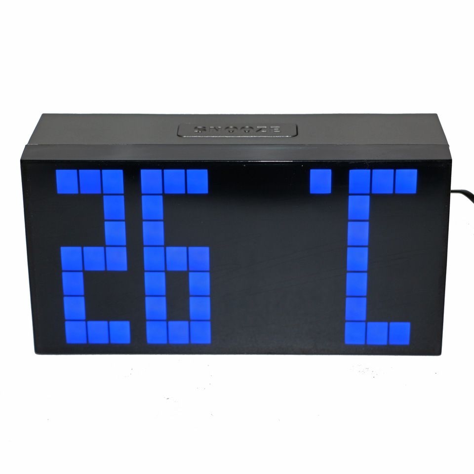 Us $29.45 5% Off|Desktop Led Digital Alarm Clock Countdown Timer With  Calendar Temperature Large Numbers Easy Read Battery Back Up Wall  Mountable|Led