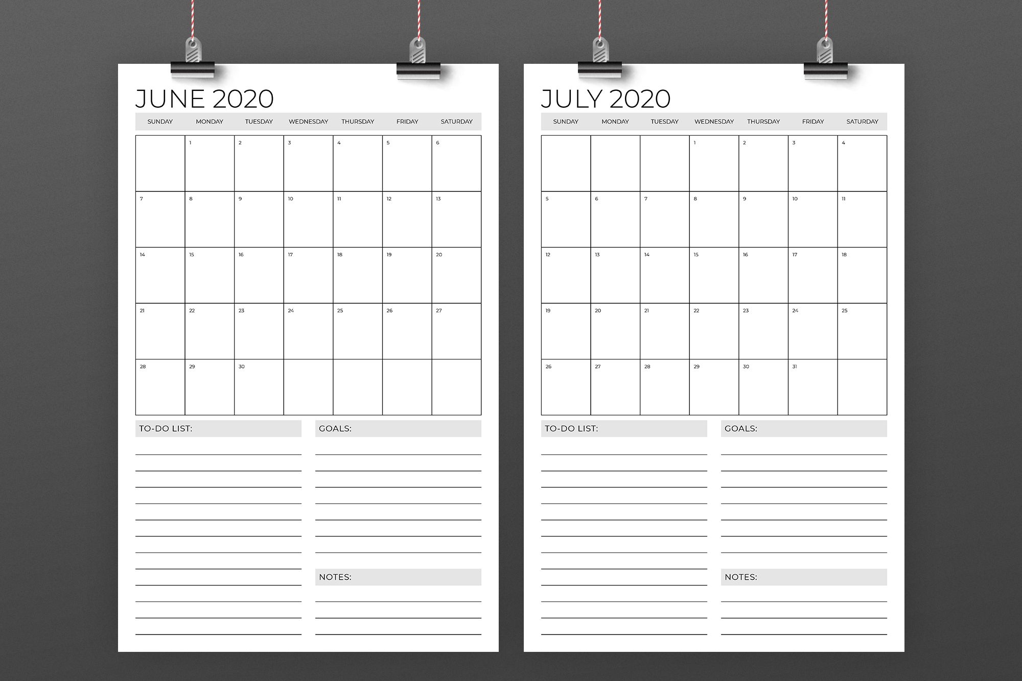 Effective 11 By 17 Calendar Template