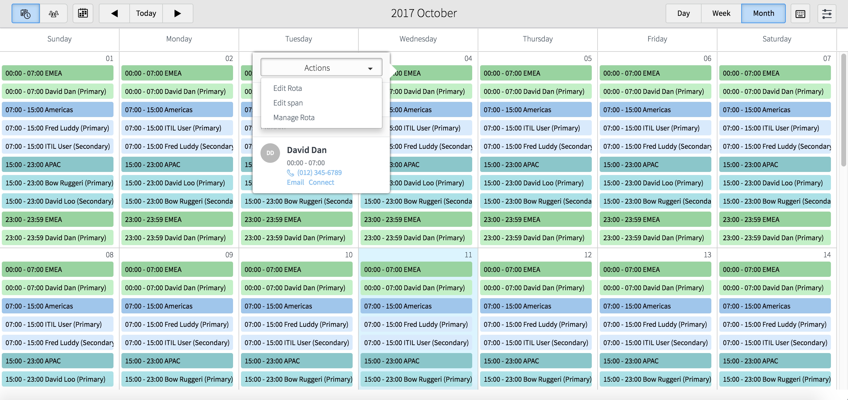 View On-Call Calendar | Servicenow Docs