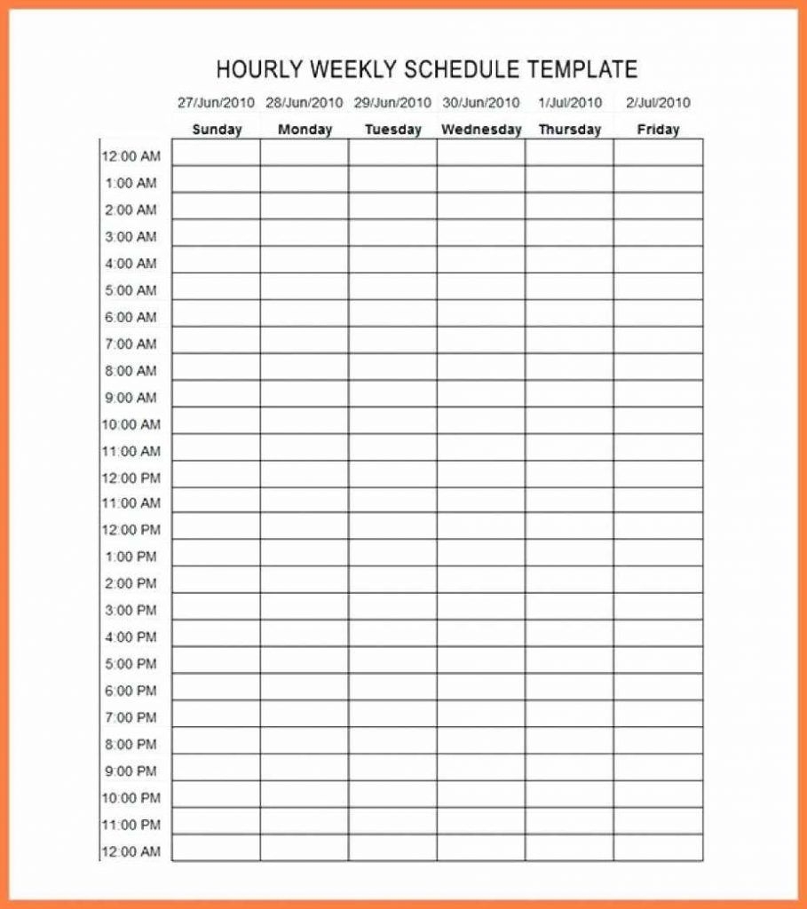 Effective Daily Calendar With Hours Get Your Calendar Printable