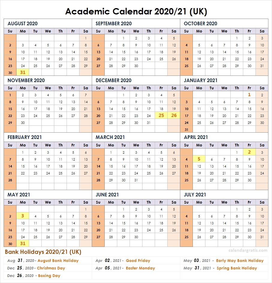 Effective Editable 2021 2021 School Calendar Template | Get Your