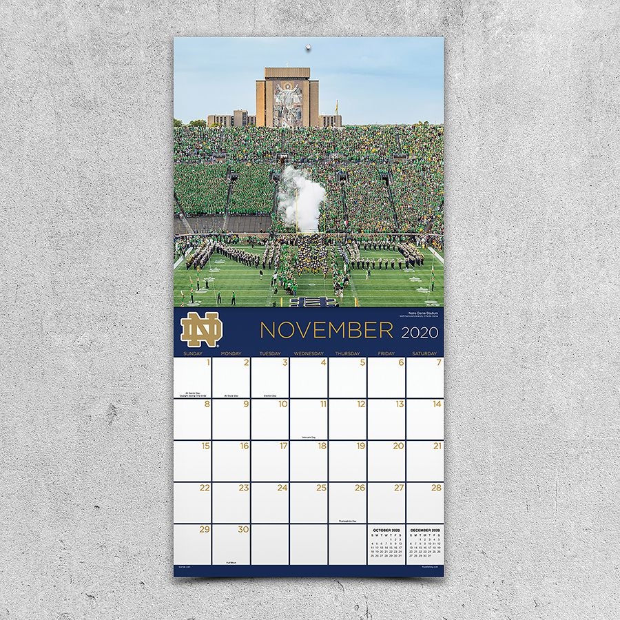 2020 University Of Notre Dame Wall Calendar